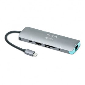 Dicota D31954 replicatore di porte e docking station per notebook Cablato USB tipo-C Antracite