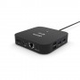 Dicota D31949 replicatore di porte e docking station per notebook Cablato USB tipo-C Nero