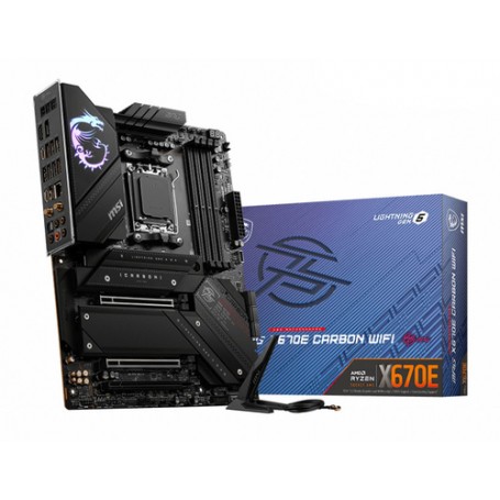 MSI MPG X670E CARBON WIFI AMD X670 Presa di corrente AM5 ATX