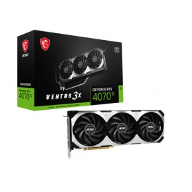 MSI VGA GEFORCE RTX 4070 TI, RTX 4070 Ti VENTUS 3X 12G OC, DP*3/HDMI, 12GB GDDR6X, ATX, TRIPLE FAN
