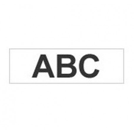 Brother Gloss Non-Laminated Labelling Tape - 12mm, Black/White nastro per etichettatrice TZ