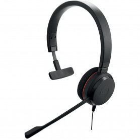Jabra Evolve 20 MS Mono Auricolare Cablato A Padiglione Ufficio USB tipo A Nero (4993-823-109)