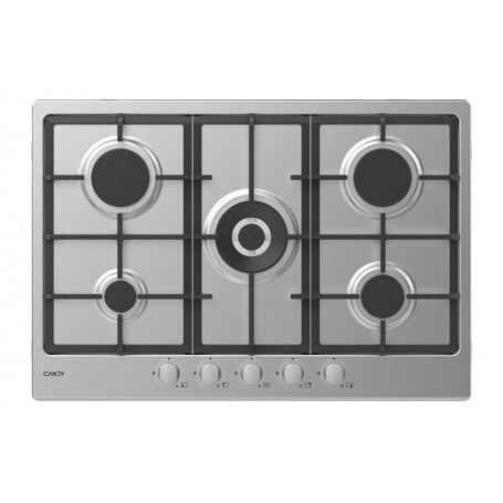 Candy Timeless CHG74WX Acciaio inossidabile Da incasso 74.5 cm Gas 5 Fornello(i) (33801986)