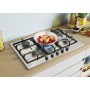 Candy Timeless CHG74WX Acciaio inossidabile Da incasso 74.5 cm Gas 5 Fornello(i) (33801986)