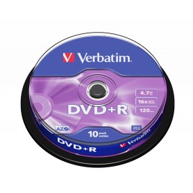 Verbatim DVD+R Matt Silver 4,7 GB 10 pz (43498/10)