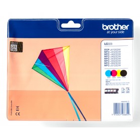 Brother LC-223VALBP cartuccia d'inchiostro 4 pz Originale Nero, Ciano, Magenta, Giallo (LC223VALBP) (LC-223VALBP) (LC223VALBP)