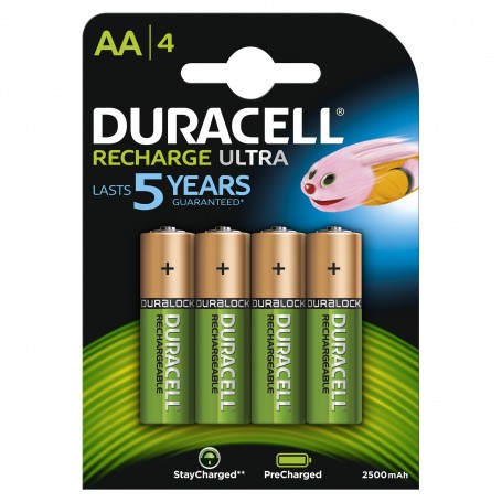 Duracell 4xAA 2400mAh Batteria ricaricabile (DU75)