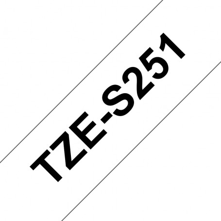 Brother TZeS251 nastro per etichettatrice Nero su bianco TZ (TZES251)