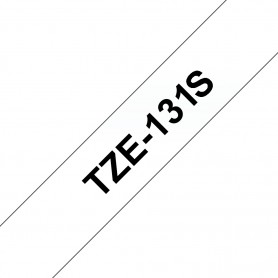 Brother TZe131S nastro per etichettatrice Nero trasparente TZe (TZE131S)
