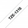 Brother TZe131S nastro per etichettatrice Nero trasparente TZe (TZE131S)