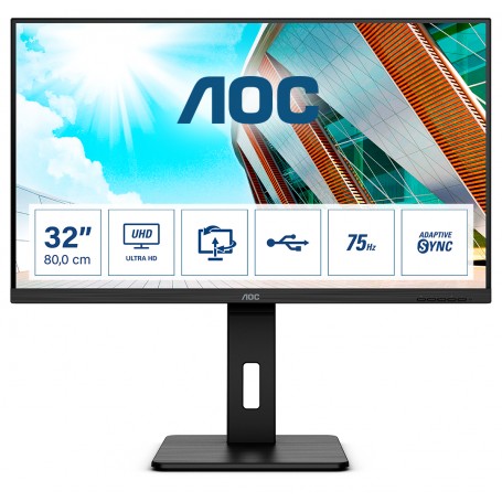AOC P2 U32P2 Monitor PC 80 cm (31.5") 3840 x 2160 Pixel 4K Ultra HD LED Nero (U32P2)