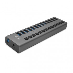 i-tec U3CHARGEHUB13 Caricabatterie per dispositivi mobili Grigio Interno (U3CHARGEHUB13)