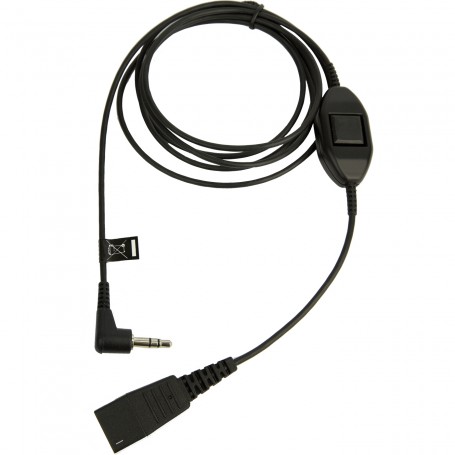 Jabra 8735-019 cavo audio 0,5 m QD 3.5mm Nero (8735-019)