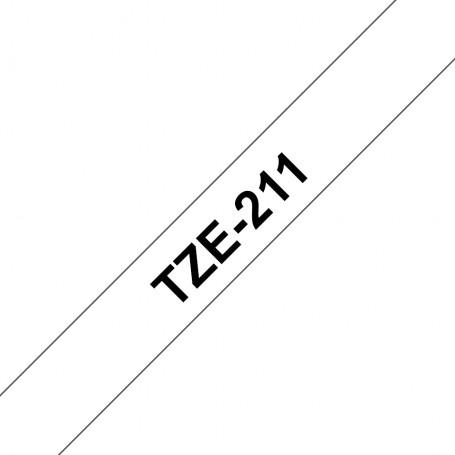 Brother TZe211 nastro per etichettatrice Nero su bianco TZe (TZE-211) (TZE211) (TZE-211)