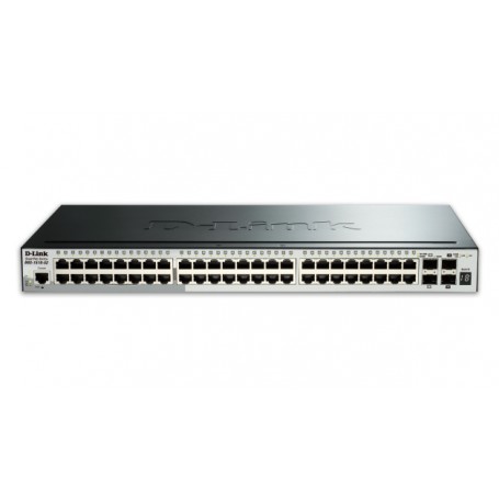 D-Link DGS-1510-52X switch di rete Gestito L3 Gigabit Ethernet (10/100/1000) 1U Nero (DGS-1510-52X)