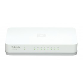 D-Link GO-SW-8G/E switch di rete Non gestito Gigabit Ethernet (10/100/1000) Bianco (GO-SW-8G)