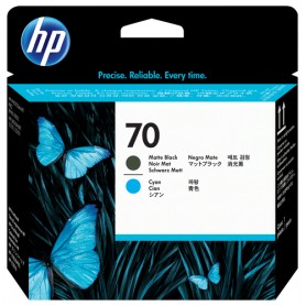 HP Testina di stampa nero opaco e ciano DesignJet 70 (C9404A)