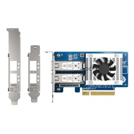 QNAP QXG-25G2SF-CX6 scheda di rete e adattatore Interno Fibra 25000 Mbit/s (QXG-25G2SF-CX6)