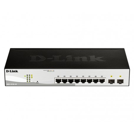 D-Link DGS-1210-10 switch di rete Gestito L2 Gigabit Ethernet (10/100/1000) 1U Nero, Grigio (DGS-1210-10)