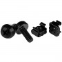 StarTech.com Confezione da 100 viti di fissaggio e dadi ingabbiati per armadi server rack - M6 x 12mm (CABSCREWM62B)