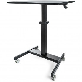 StarTech.com Scrivania Sit-Stand per lavorare in piedi o seduti - Postazione di lavoro ergonomica mobile e regolabile (STSCART2)