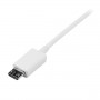 StarTech.com Cavo micro USB bianco 0,5 m - A a Micro B (USBPAUB50CMW)