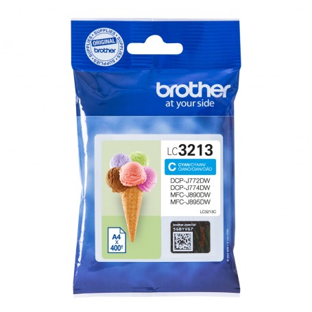 Brother LC-3213C cartuccia d'inchiostro Originale Resa elevata (XL) Ciano (LC3213C)