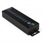 StarTech.com Hub USB 3.0 industriale a 10 porte con adattatore di alimentazione - Protezione contro le sovratension (HB30A10AME)