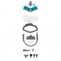 Polti SV450 Double Pulitore a vapore verticale 0,3 L 1500 W Acciaio inossidabile, Turchese, Bianco (PTEU0282)