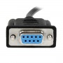 StarTech.com Cavo Seriale RS232 / DB9 Null Modem da 1m - nero Femmina/Femmina (SCNM9FF1MBK)
