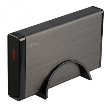 i-tec MYSAFE35U401 contenitore di unità di archiviazione Box esterno HDD Nero, Metallico 3.5" (MYSAFE35U401)