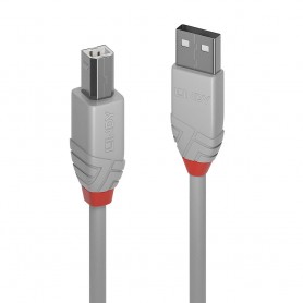 Lindy 36685 cavo USB 5 m USB 2.0 USB A USB B Grigio (36685)