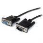 StarTech.com Cavo seriale diretto RS232 DB9 3m nero - M/F (MXT1003MBK)