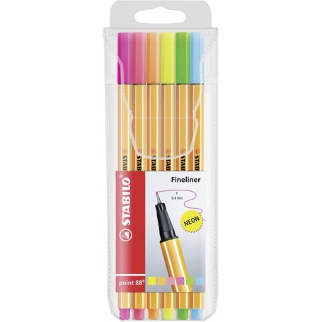 STABILO point 88 penna tecnica Fine Multicolore 6 pz (88/6-1)