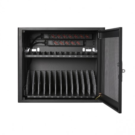 V7 CHGSTA12AC-1E portable device management cart& cabinet Carrello per la gestione dei dispositivi portatili Ner (CHGSTA12AC-1E)