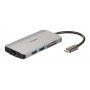 D-Link DUB-M810 replicatore di porte e docking station per notebook Cablato Thunderbolt 3 Argento (DUB-M810)