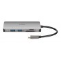 D-Link DUB-M810 replicatore di porte e docking station per notebook Cablato Thunderbolt 3 Argento (DUB-M810)