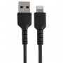 StarTech.com Cavo da USB-A a Lightning da 30cm nero - Robusto e resistente cavo di alimentazione/sincronizzazion (RUSBLTMM30CMB)