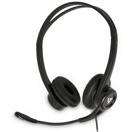 V7 Cuffie stereo USB Essentials con microfono (HU311-2EP)