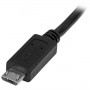 StarTech.com Cavo prolunga Micro USB maschio a femmina - Cavo di estensione micro-USB di 50cm - Nero (USBUBEXT50CM)