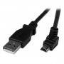 StarTech.com Cavo mini USB 2 m - A a Mini B angolare verso il basso (USBAMB2MD)