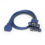 StarTech.com Cavo pannello USB 3.0 2 porte - Cavo USB A a collettore scheda madre F/F (USB3SPNLAFHD)