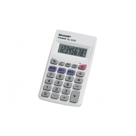 Sharp EL-233SB calcolatrice Desktop Calcolatrice finanziaria Grigio (SH-EL233SB)