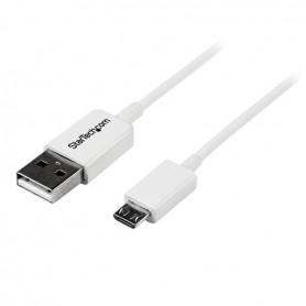 StarTech.com Cavo micro USB bianco 1 m - A a Micro B (USBPAUB1MW)