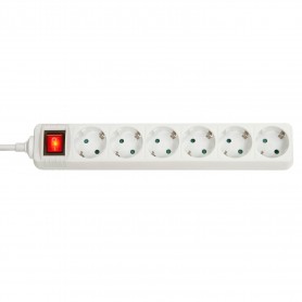 Lindy 73103 prolunghe e multiple 6 presa(e) AC Interno Bianco (73103) (73103-LND)