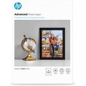 HP Carta fotografica lucida Advanced Photo Paper-25 fogli/A4/210 x 297 mm (Q5456A)