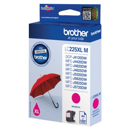 Brother LC-225XLM cartuccia d'inchiostro 1 pz Originale Magenta (LC225XLM)