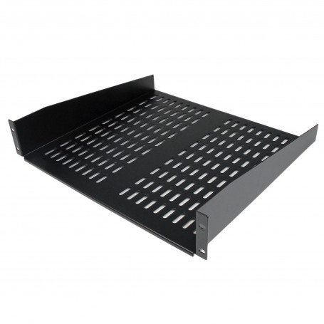 StarTech.com Scaffale cantilever per montaggio a rack universale con fessure 16" 2U - Ripiano per armadio server rac (CABSHELFV)
