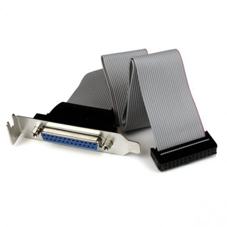 StarTech.com Adattatore cavo collettore porta parallela 40 cm basso profilo con staffa – DB25 (F) a IDC26 (PLATE25F16LP)