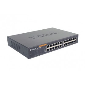 D-Link 24-port 10/100M NWay Desktop - Internal PSU (incl. 19" rack mount kit) Non gestito (DES-1024D)